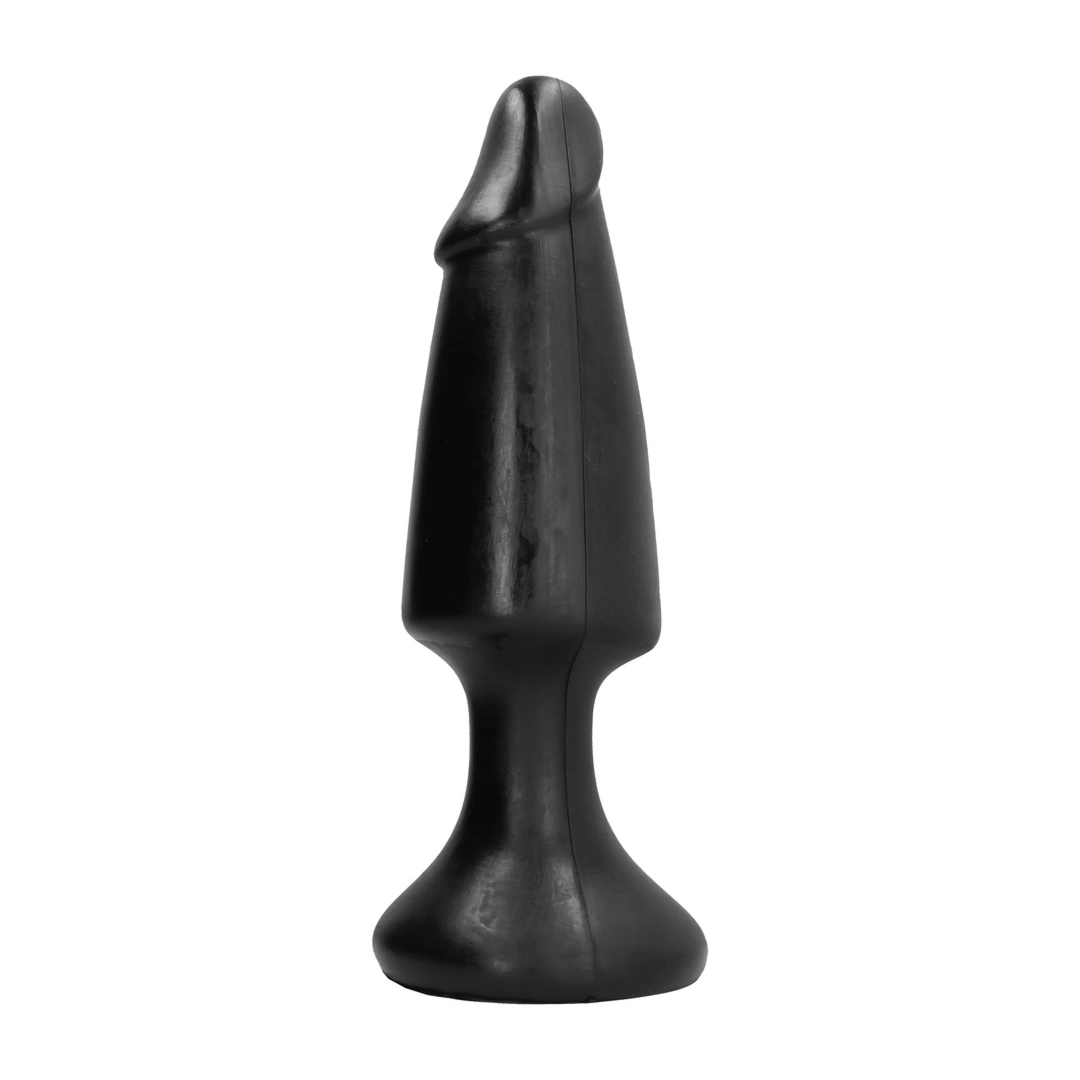 All Black Korek anatomiczny 35 cm – Rowkowana powierzchnia, czarny model z PVC