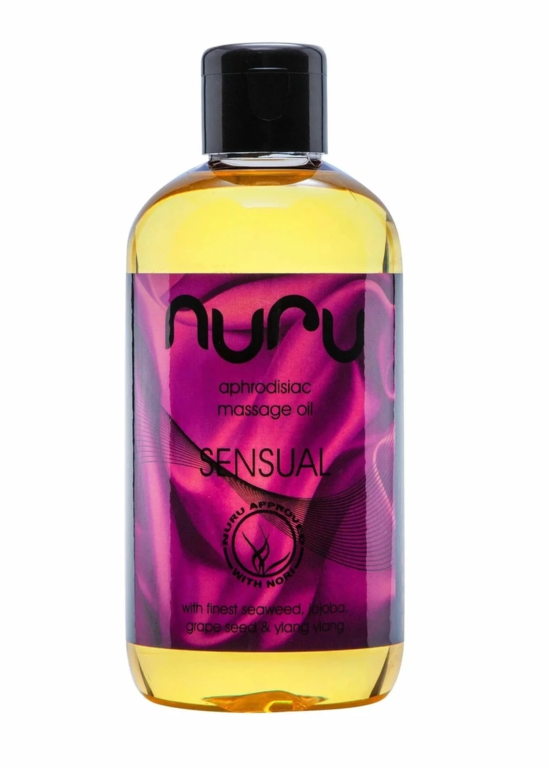 Nuru Massage Oil Sensual 250 ml – olejek do masażu z ekstraktem z wodorostów, winogron, ylang