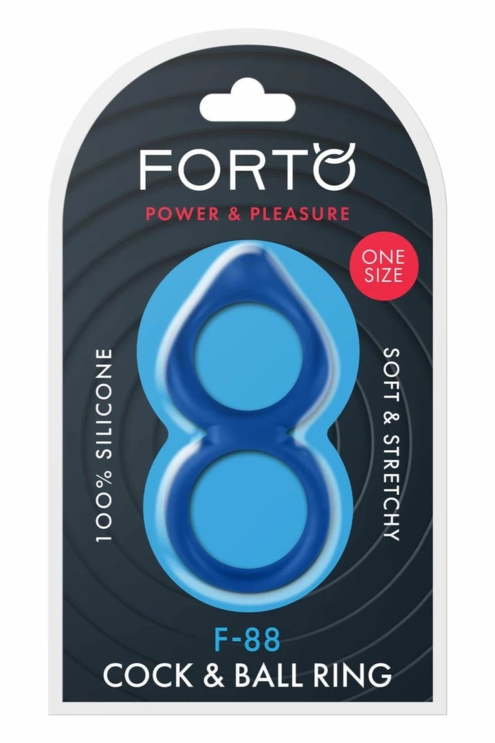 FORTO F-88 Double Ring Blue silikonowy podwójny pierścień elastyczny, niebieski