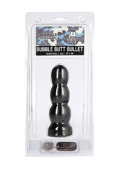 Stopniowany pocisk korek analny - Bubble Butt Bullet - Czarny AIR15B
