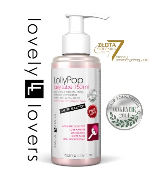 Lovely Lovers LollyPop Żel wodny 150ml – efekt ciepła, aromat wiśniowego lizaka, nawilżenie