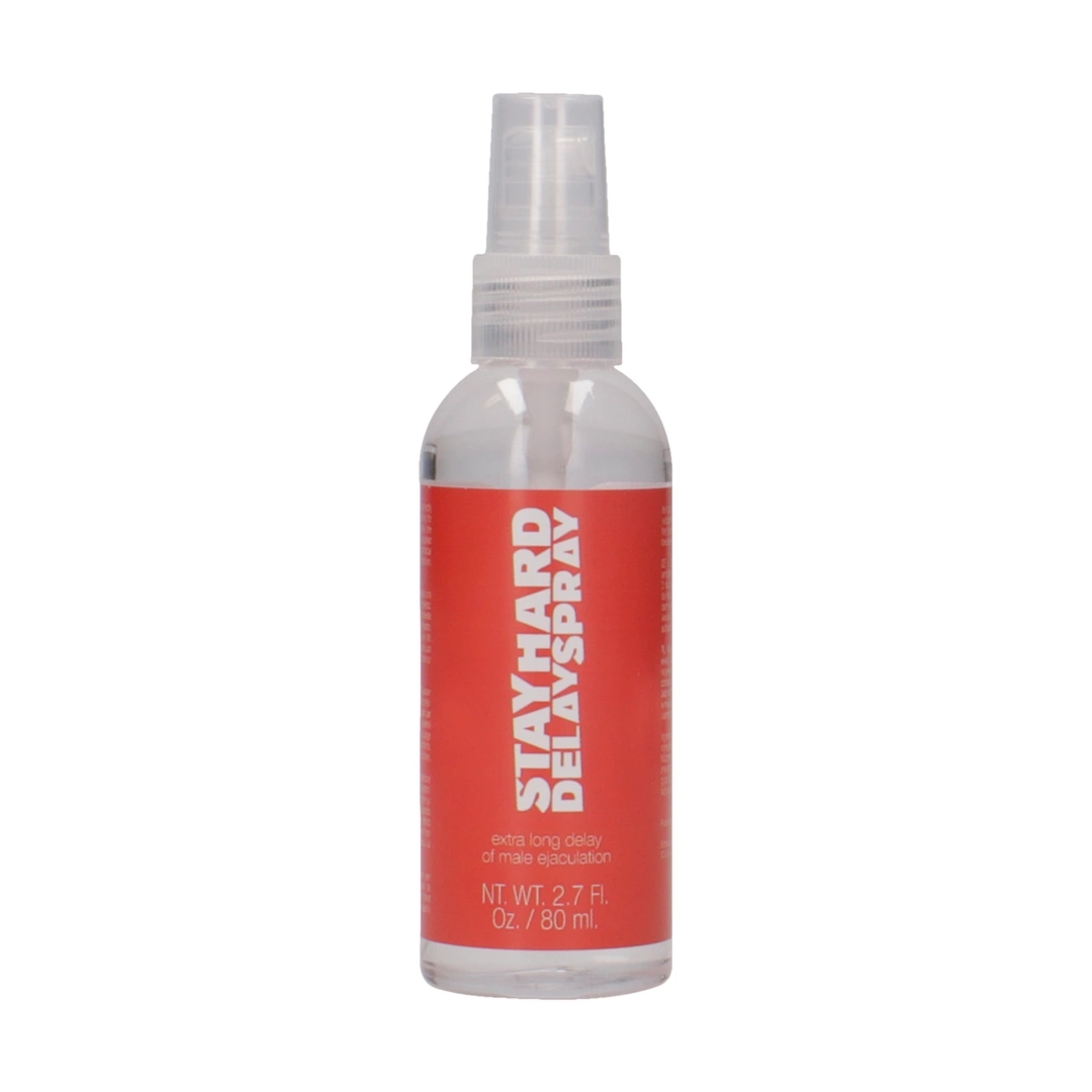 Pharmquests Stay Hard Spray opoźniający 80 ml, wygodny aplikator, pielęgnacja zewnętrzna