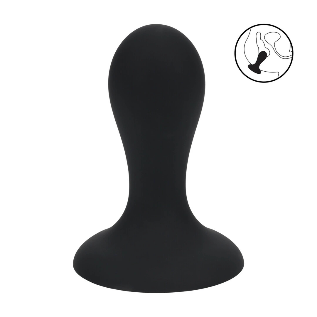 LEVELZ Rattle Plug S czarny – anatomiczna wtyczka silikonowa z systemem kulek