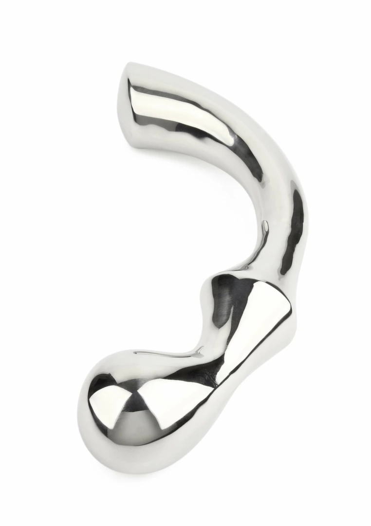 Mr. Steel Deluxe G-Spot Wand stalowy masażer dwustronny, ergonomiczny, 20 cm
