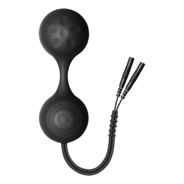 SexShop - Kulki waginalne do elektrostymulacji - ElectraStim Lula Silicone Noir Kegel Excersisor