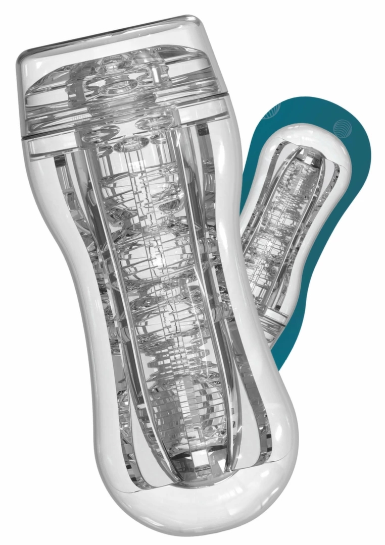 TOYJOY HERO Clear Wave przezroczysta maszyna intymna z regulowanym systemem próżniowym