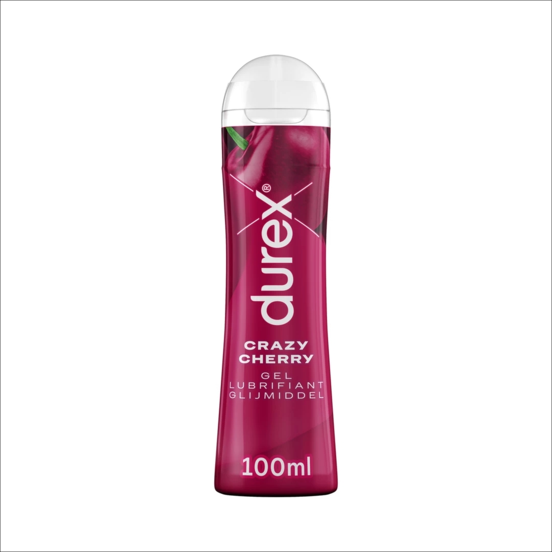 Durex Lubricant Crazy Cherry 100ml – wodny żel nawilżający, aromat wiśniowy, bez cukru