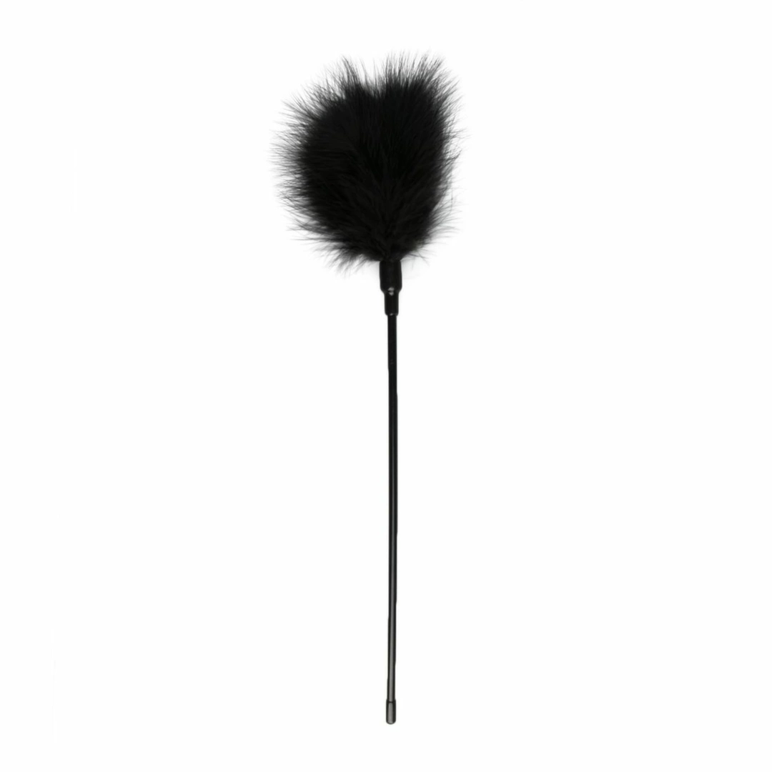 Sinner Gear Tickler Long – czarna długa miotełka do masażu i relaksu, ergonomiczna