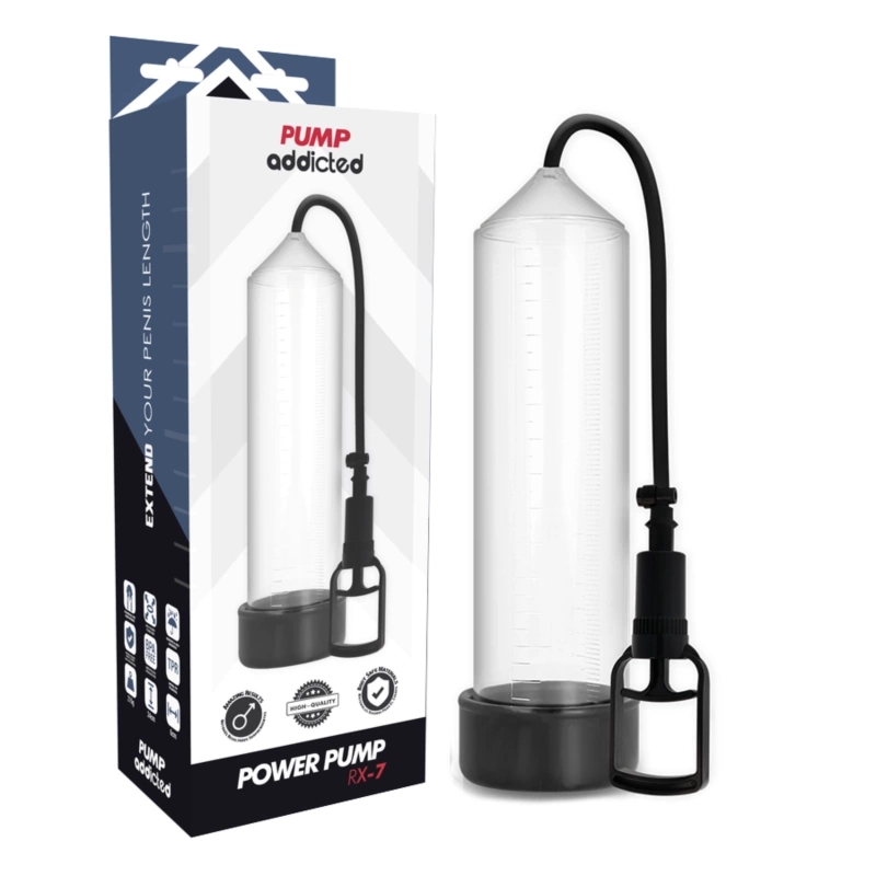 All Pump Addicted RX7 Transparent system próżniowy, 24 cm, ABS/Silikon