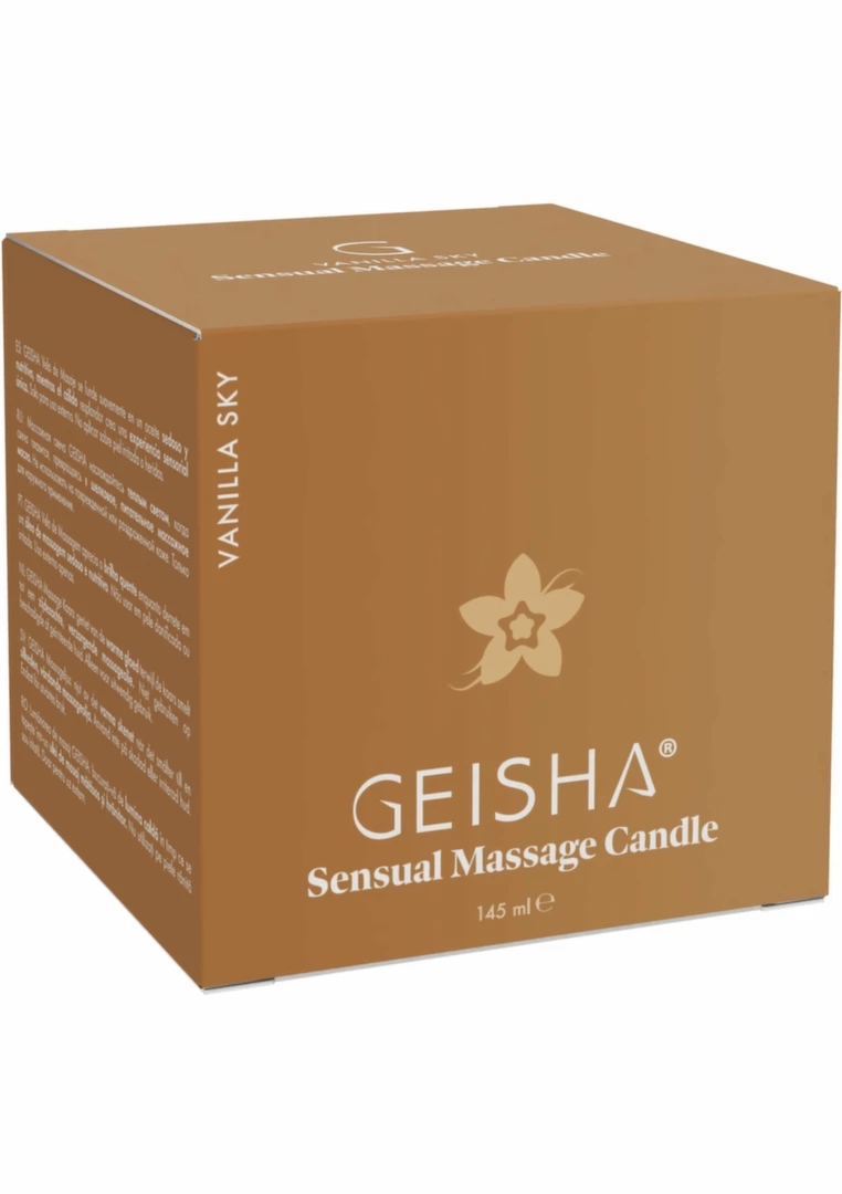 GEISHA Sensual Massage Candle 145 ml – świeca do masażu z odżywczymi olejami roślinnymi, relaksacyjna