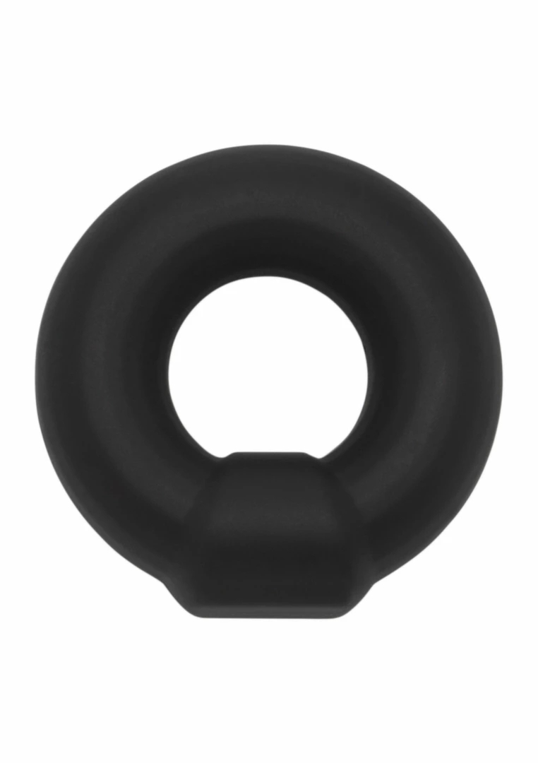 Hidden Desire Stud C-Ring silikonowy pierścień elastyczny czarny, anatomiczny kształt