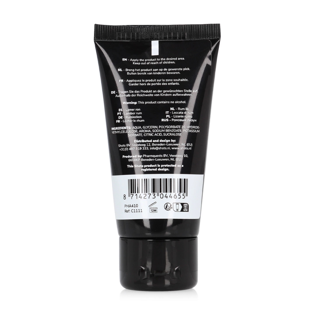 Pharmquests by Shots Żel do ciała Rum 50 ml, bezalkoholowy, aromatyczny zapach