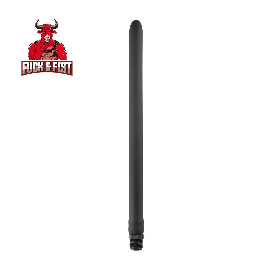 Fuck & Fist Douche System – Silikonowa Końcówka 30 cm Czarna do Węża Prysznicowego