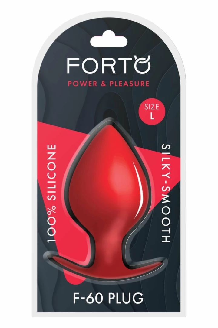 FORTO F-60 SPADE Large Red silikonowy model anatomiczny, anchor base, duży, czerwony