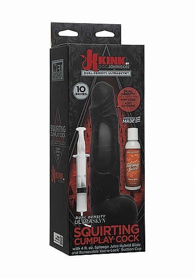 REALISTYCZNE 10-CALOWE DIDLO Z WYTRYSKIEM 2406-07-BX - Squirting Cumplay Cock Dual Density ULTRASKYN - 10 Inch 