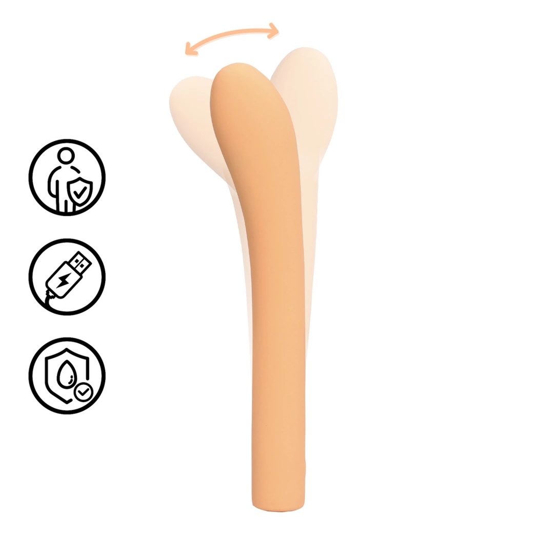 Loveline Peach Fuzz model G-Spot z funkcją ruchu pulsacyjnego i ergonomiczną końcówką