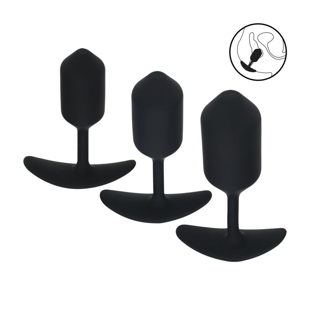 LEVELZ zestaw 3 silikonowych stożków z obciążeniem czarny, rozmiary S/M/L