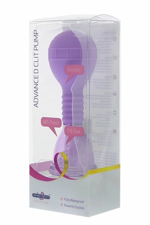 PREMIUM RANGE Advanced Clit Pump – wodoodporna pompka z wypustkami masującymi