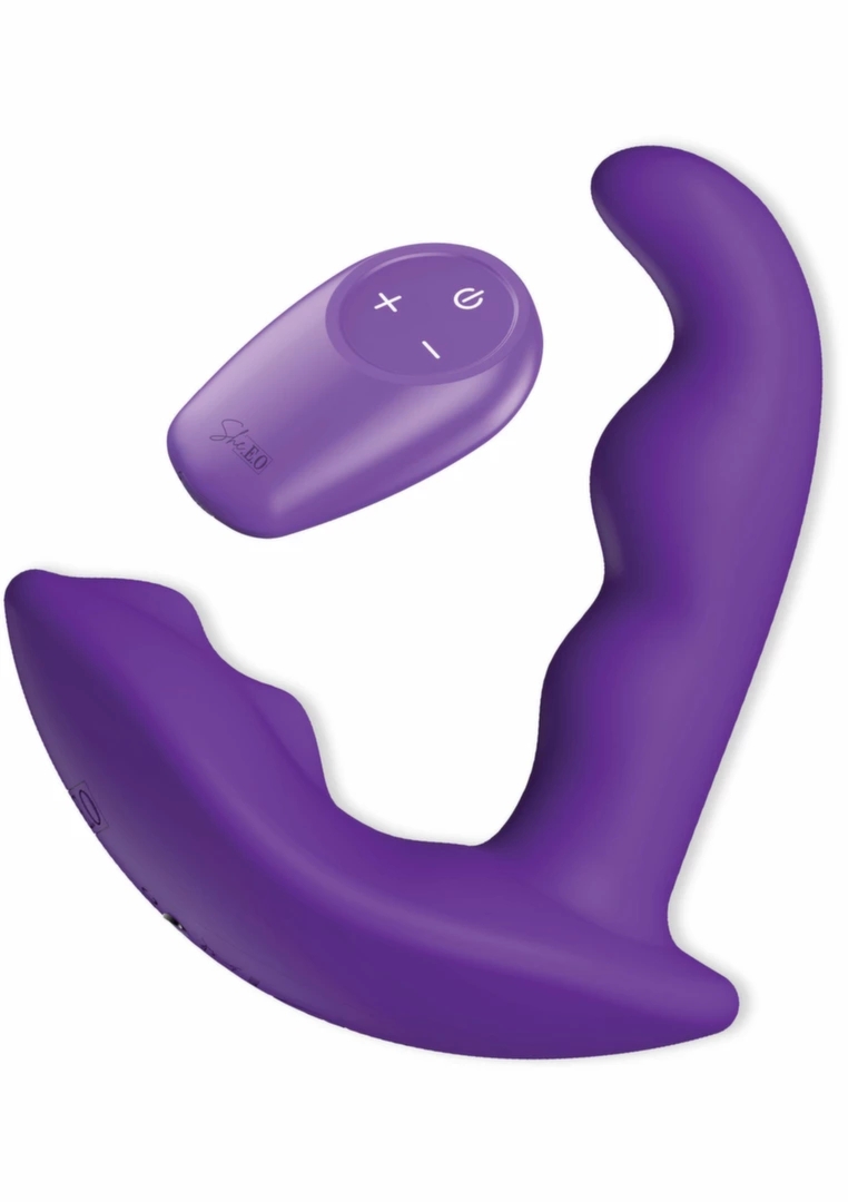 She.E.O Anal Stimulator Vibrator – silikonowy model z pilotem, 10 trybów, 2 silniki