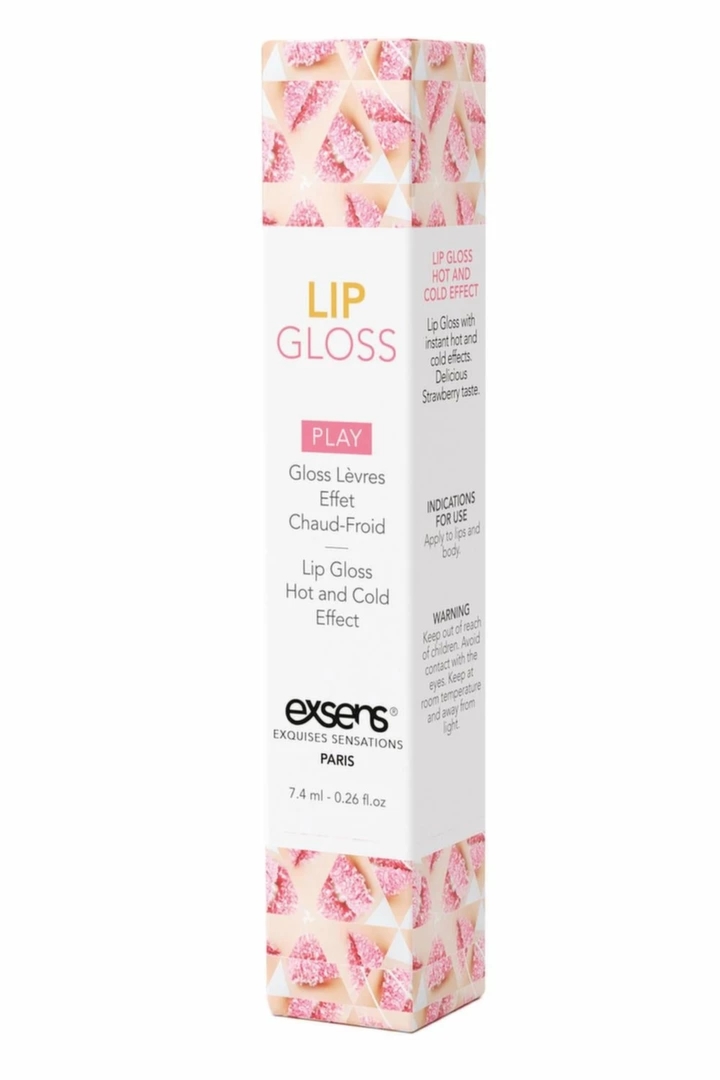 EXSENS Lip Gloss Strawberry 7,4ml – błyszczyk do ust truskawkowy, bezbarwny
