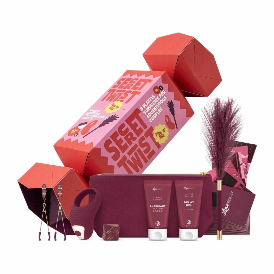 LoveBoxxx Secret Twist Couples Set Tease & Play, zestaw dla par, gra i akcesoria