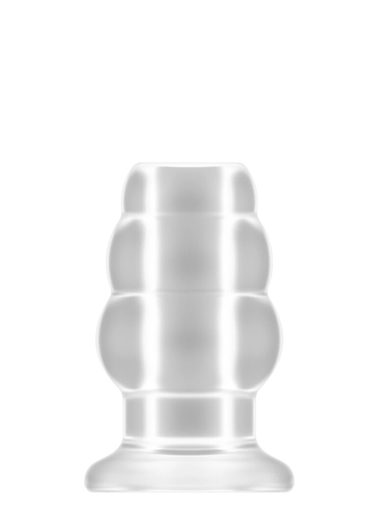 Shots Plug Tunnel No.49 Small – anatomiczny model z otwartym kanałem, trzy pierścienie, czarny