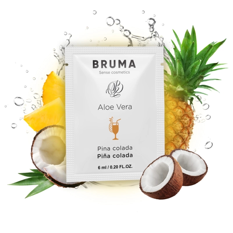 BRUMA Aloe Vera Gel Sliding Pina Colada 6ml, żel wodny z aloesem i egzotycznym aromatem