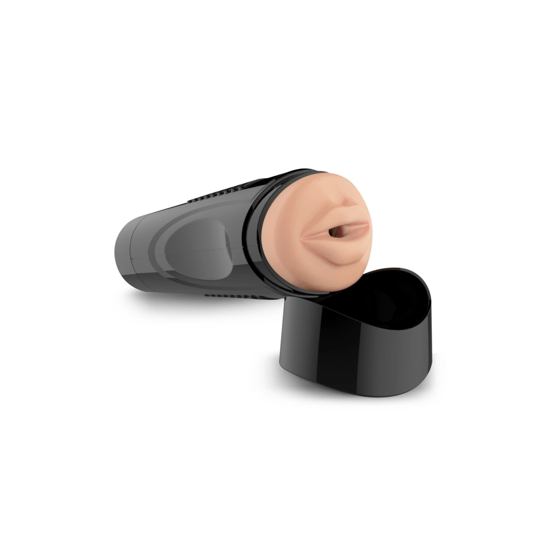 Shots SLT Easy Grip – otwierana maszyna intymna usta samosmarująca, anatomiczna tekstura