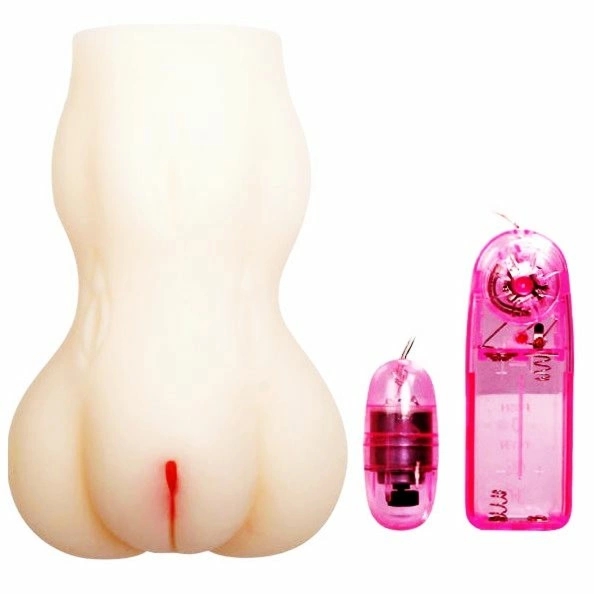 BAILE Pasjonale – model intymny z wibrującą kulą, Cyberskin, 16 cm, tekstura wewnętrzna