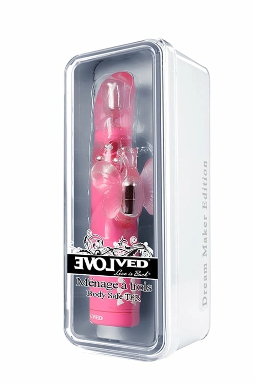 EVOLVED MENAGE A TROIS Pink zaawansowana maszyna intymna 3-silnikowa, 600 kombinacji