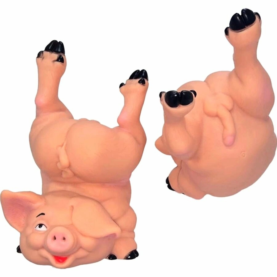 Diverty Skarbonka Świnka Naked Pig – gumowa dekoracja, duża pojemność, oryginalny design