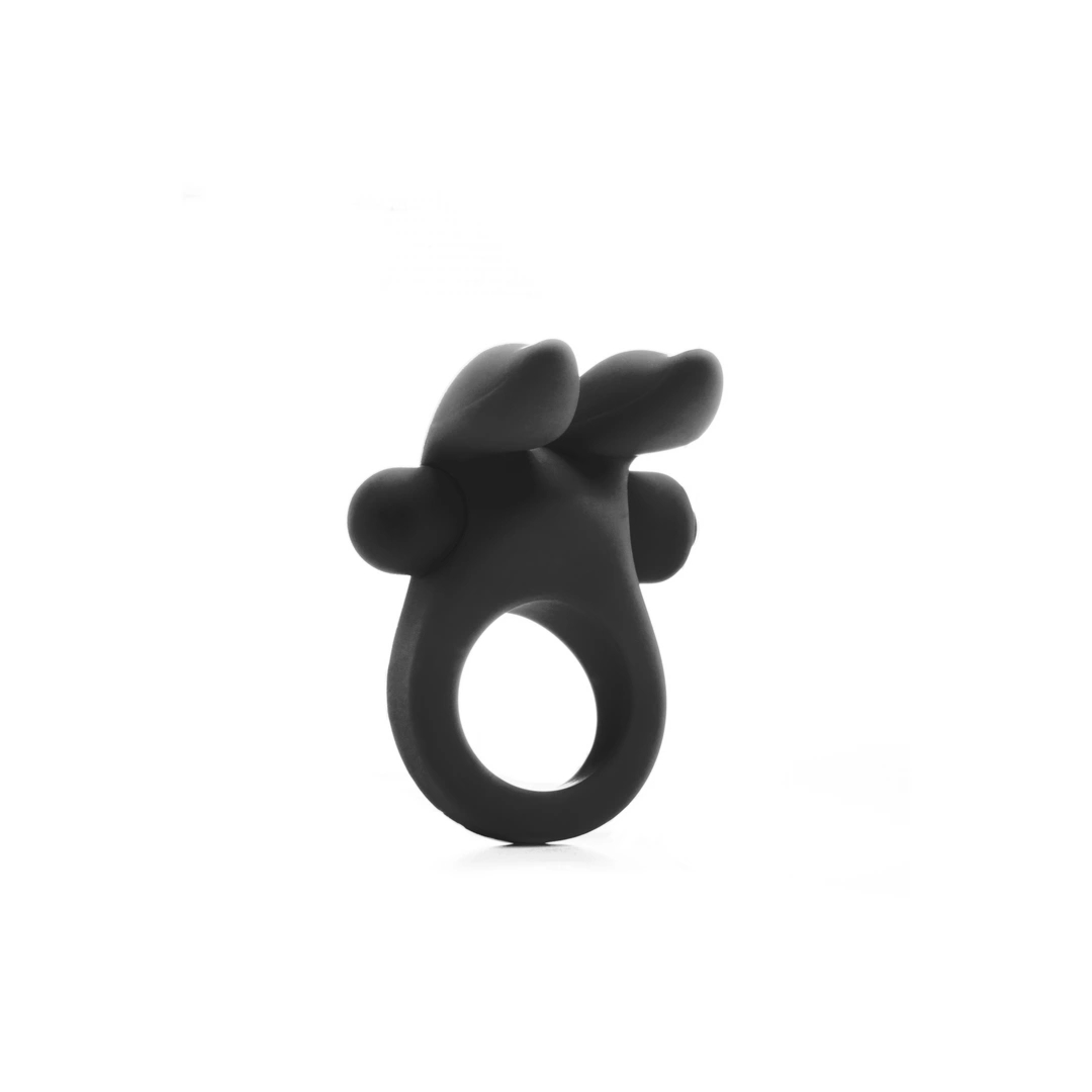 Shots Toys Rabbit – silikonowy pierścień wibrujący z motywem króliczka, fioletowy
