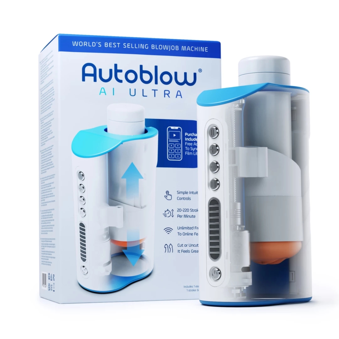 Autoblow AI Ultra – maszyna intymna z funkcją synchronizacji wideo, 10 trybów