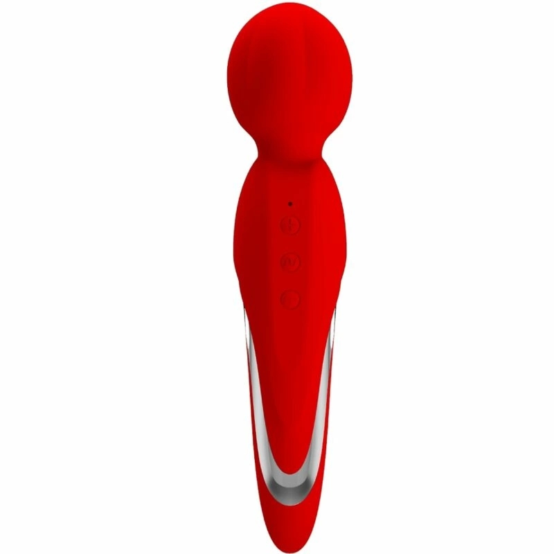 Pretty Love Walter – masażer silikonowy, czerwony, 7 trybów, 5 intensywności, magnetyczne USB