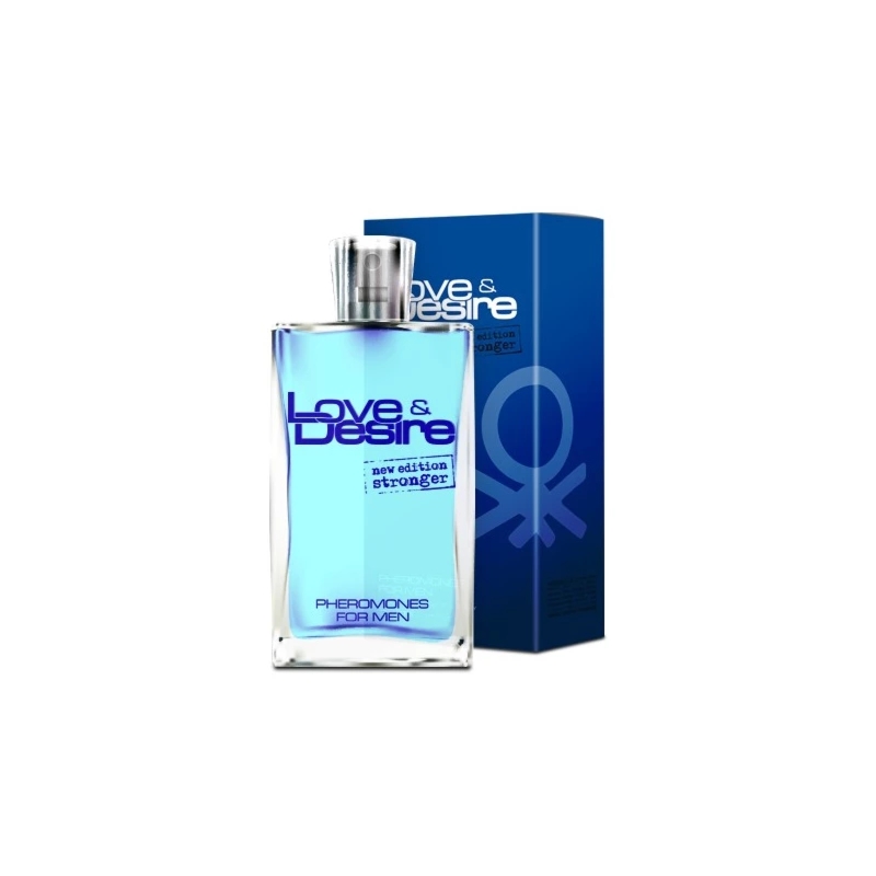 Love&Desire Men 50 ml – czteroskładnikowa formuła feromonowa, elegancka butelka z atomizerem