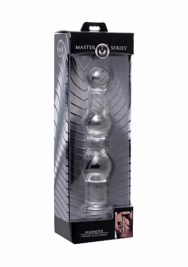3 poziomowe szklane Dildo Mamut - AF180 - Mammoth 3 Bumps Glass Dildo
