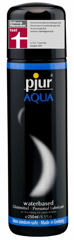 Pjur Aqua Waterbased 250 ml – żel nawilżający premium na bazie wody, bezzapachowy, certyfikat CE