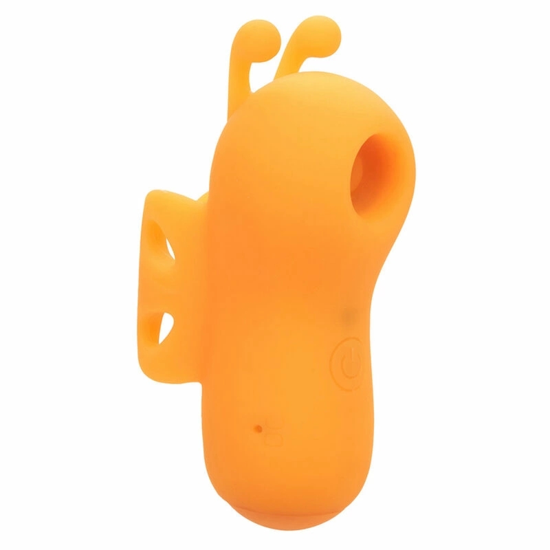 CalExotics Neon Vibes Buzzing Vibe Finger – Pomarańczowy stymulator palcowy, 10 trybów, silikon