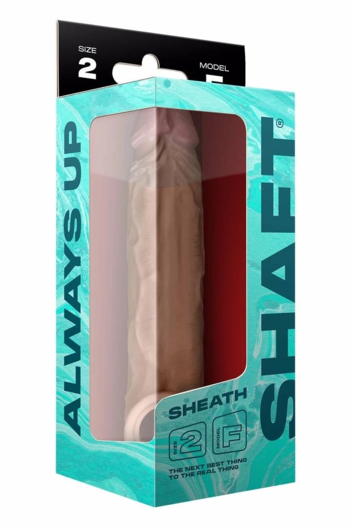 SHAFT Model F 6.9'' Nakładka Flexiskin™ Liquid Silicone Pine – anatomiczna, dwukolorowa