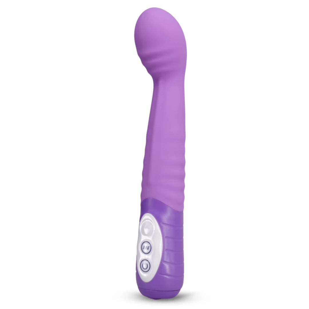 Layla Eucalipto Vibrator Purple – silikonowy model anatomiczny, 7 programów, wodoodporny, fioletowy