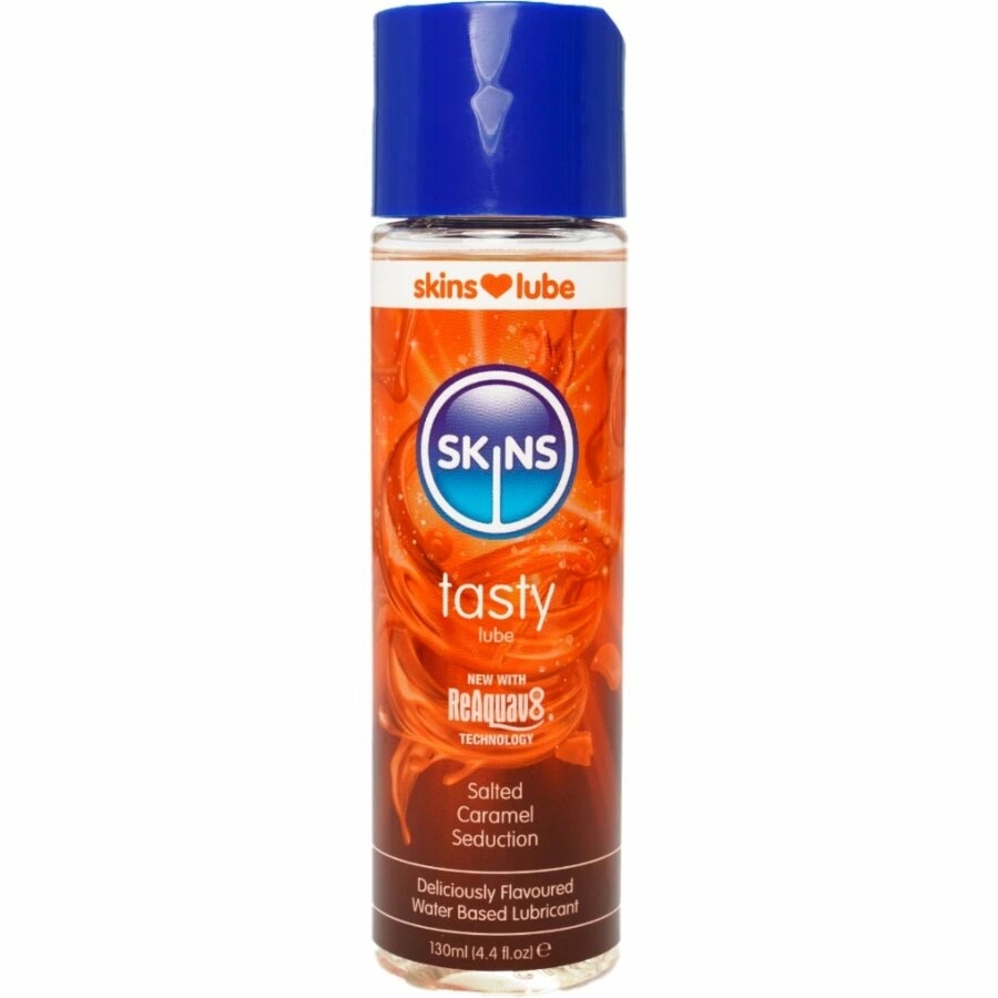 Skins Seduction żel intymny wodny solony karmel 130 ml, wegański, naturalny aromat
