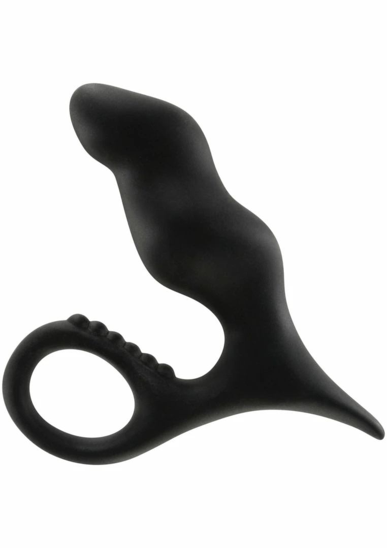 TOYJOY Bum Buster – silikonowy korek analny anatomiczny z uchwytem, czarny