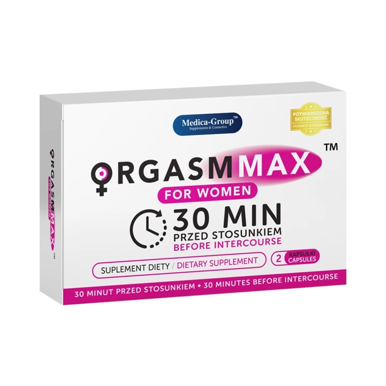Medica-Group Orgasm Max for Women 2 kapsułki – Suplement z maca, żeń-szeniem, L-argininą, kofeiną