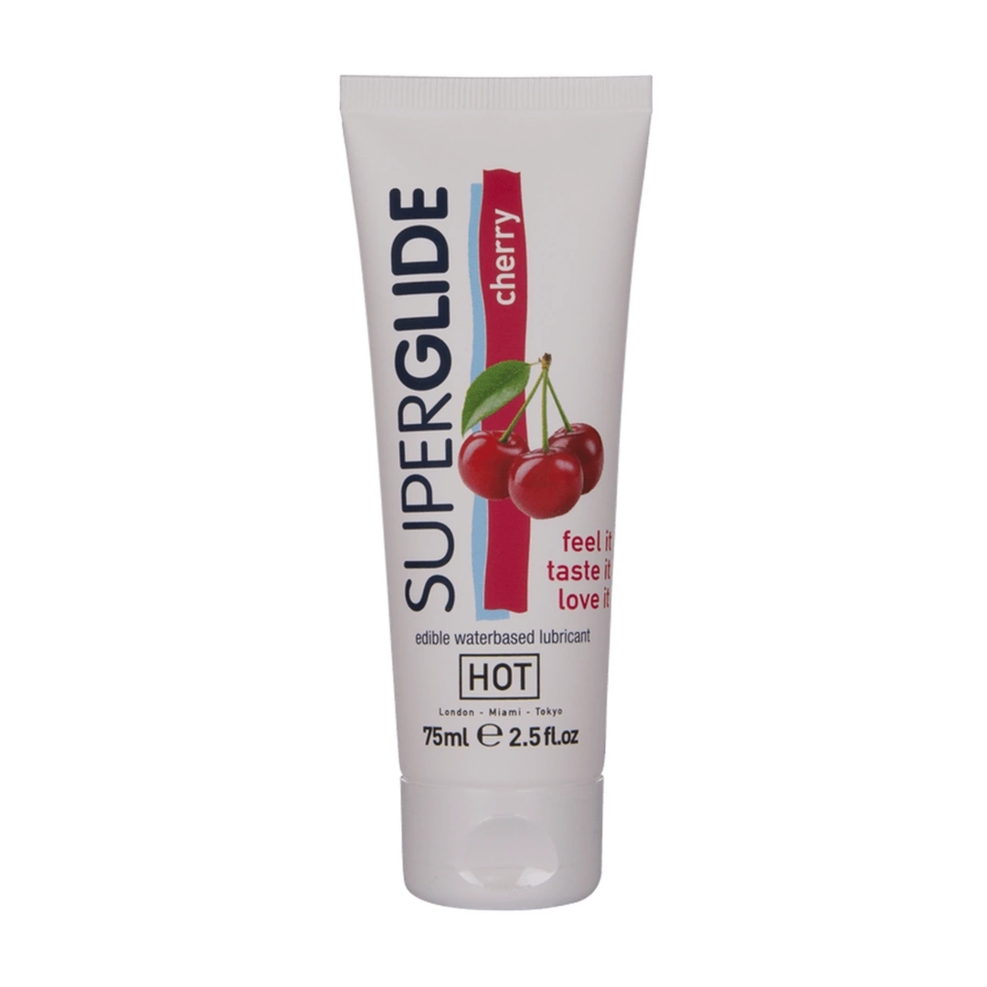 HOT Superglide Water-Based żel nawilżający jadalny 75 ml, wodny, różne smaki
