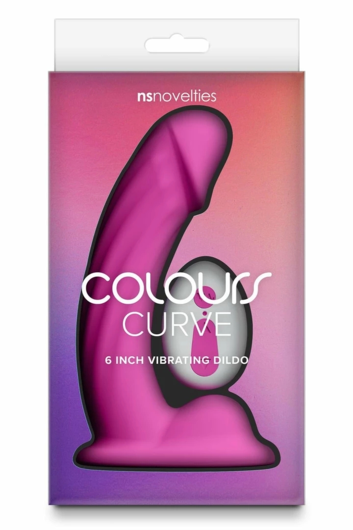 COLOURS Curve Vibrating 6 Inch Pink – silikonowy model z pilotem, 10 trybów, 16,4 cm