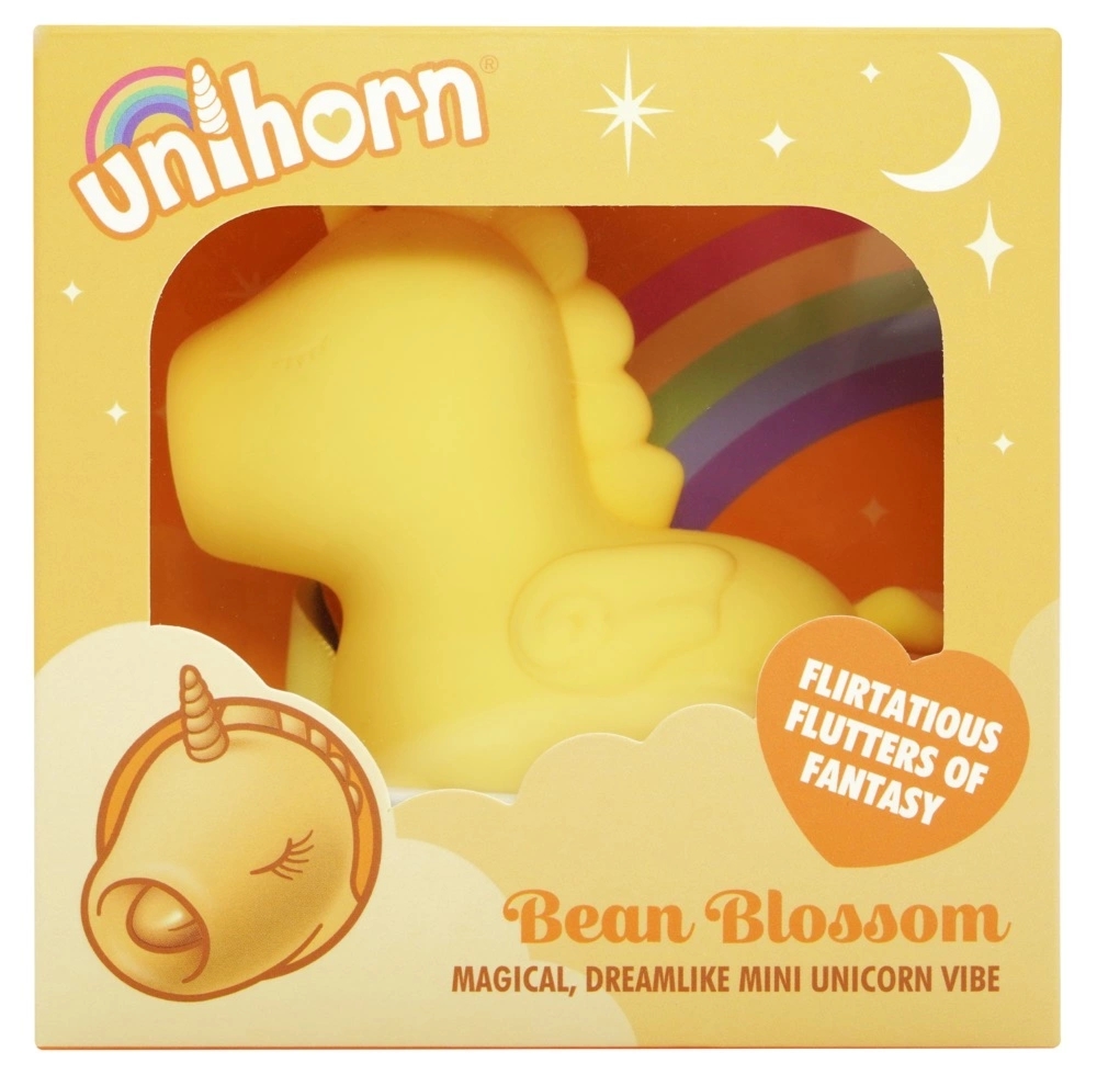 Unihorn Bean Blossom – urządzenie intymne z podwójnym silnikiem, silikon, fioletowe