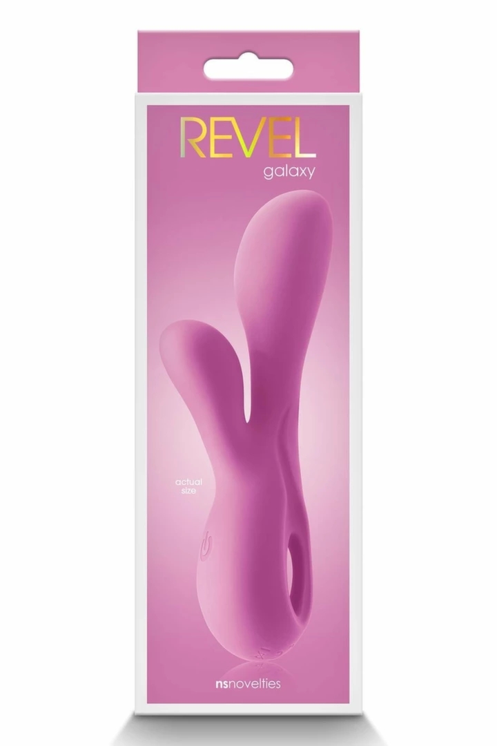 REVEL Galaxy Pink – dwusilnikowy model silikonowy, 10 trybów, ładowalny, IPX7