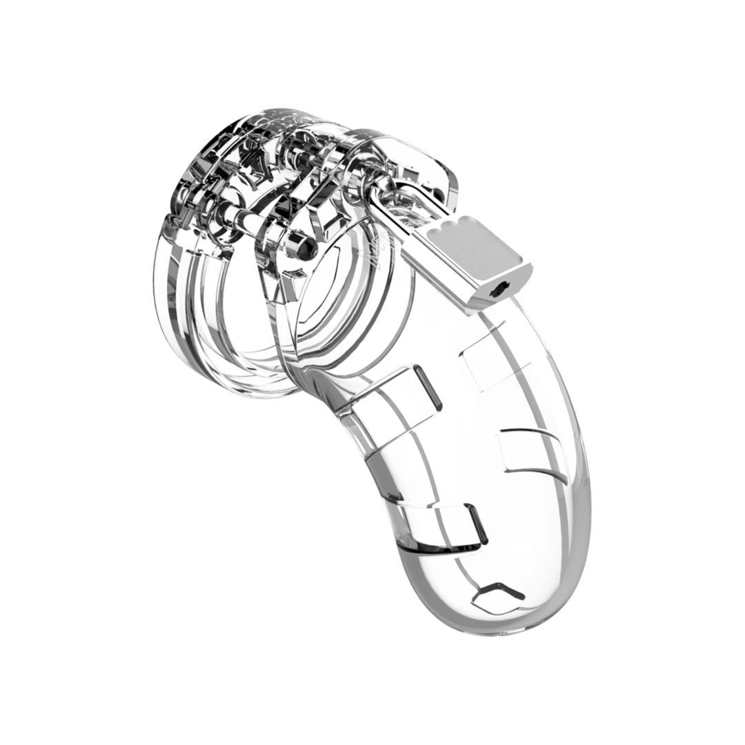 Man|Cage Model 22 – system kontrolny z elektrostymulacją, pierścienie 6,5 cm, poliwęglan