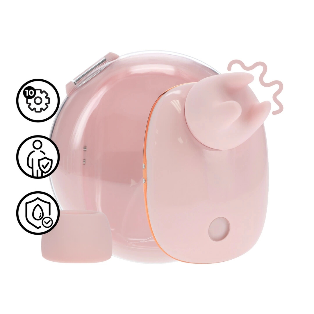 Dreamsicle Compact AirTap Vibrator 2w1 – różowy, 2 końcówki, pulsacja i system powietrzny