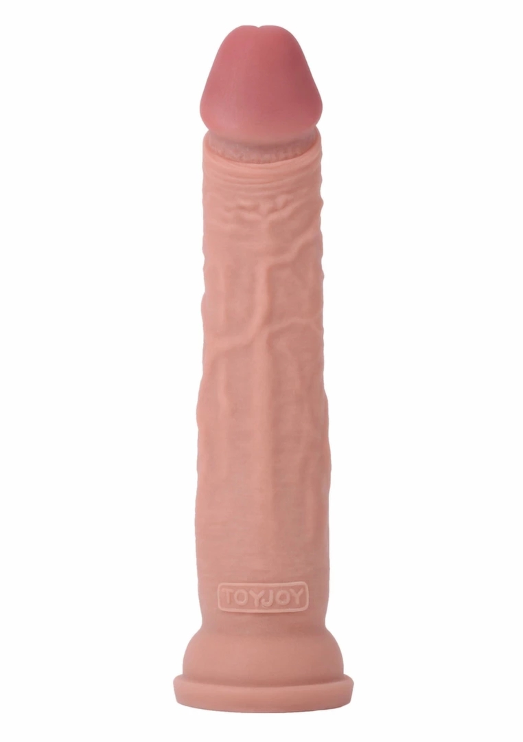 TOYJOY Deluxe Dual Density Dong TPE 33 cm – dwuwarstwowy model z przyssawką, realistyczny